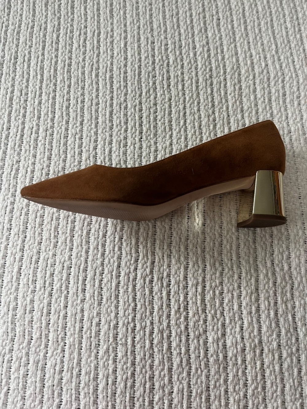 Ann Taylor Better Suede Block Heels - Picture 3 of 6